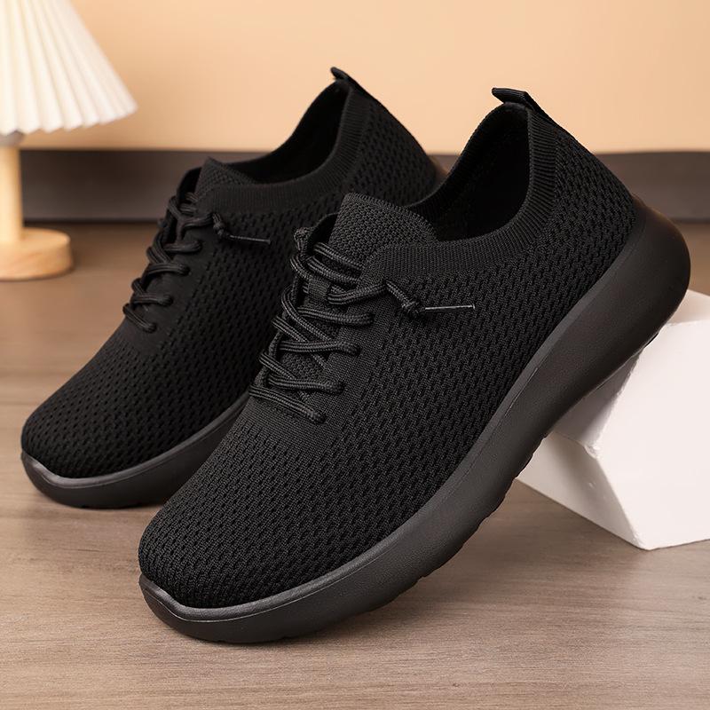 Shoes Men's Shoes Couple Casual Shoes Flying Woven Breathable Mesh Shoes Light Mouth Lightweight Single Shoes Comfortable Men's Shoes
