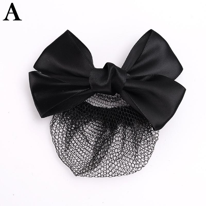 Damen Haarnetz Tasche Mode Haarknoten Haaraccessoires Schleife Haarspangen Netz Elegant Häkeln Duttnetz Snood Haarnadel