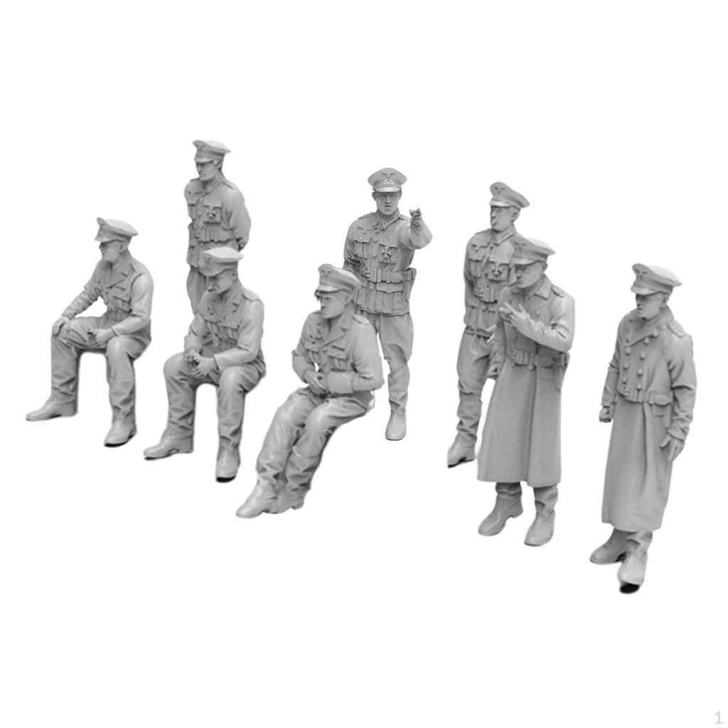 8 Count Miniature People Figurines for Diorama And Hobby Projects