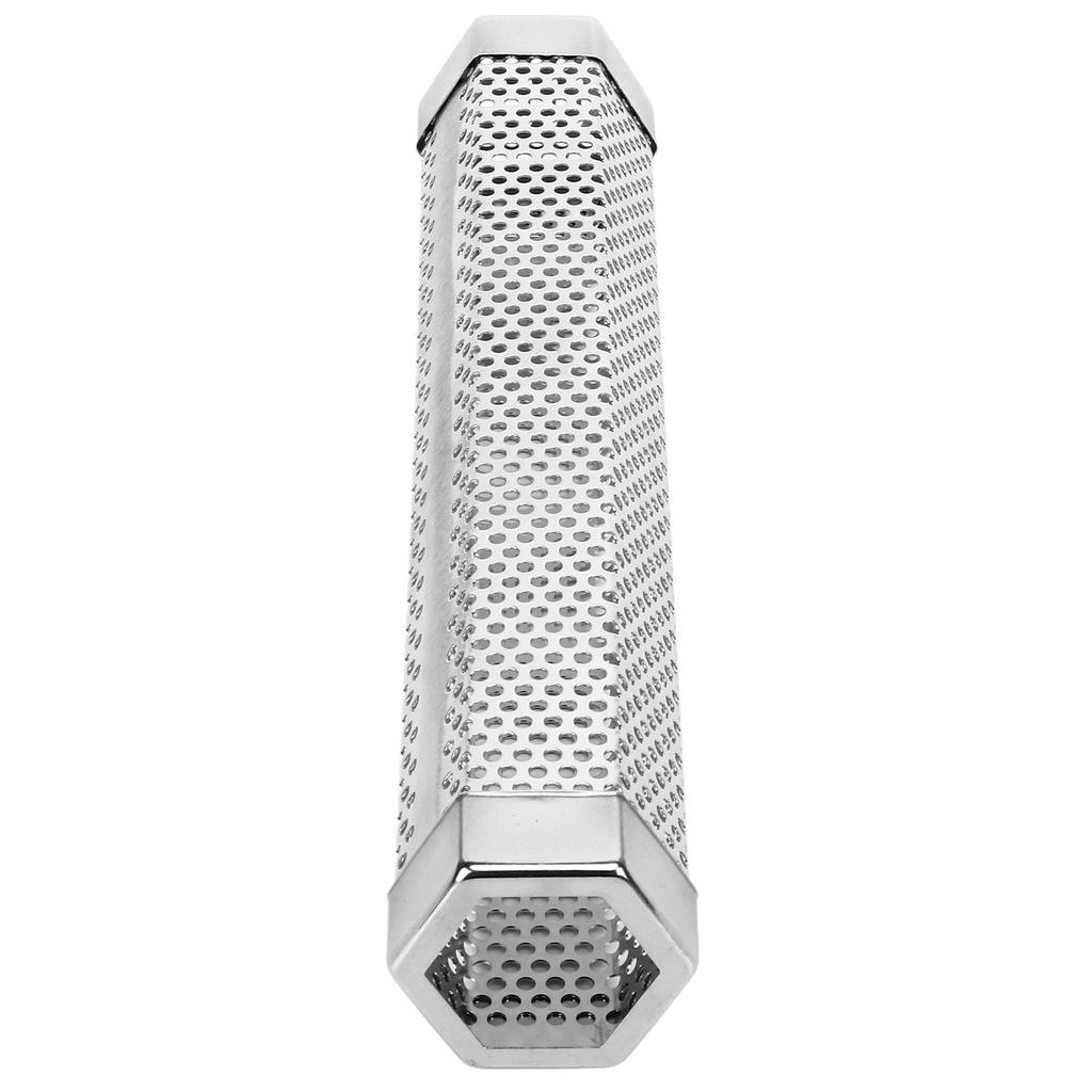 12 Inch Smoker Tube Rhombus Stainless Steel Pellet Smoker Tube BBQ Smoked Box Fruit Wood Barbecue