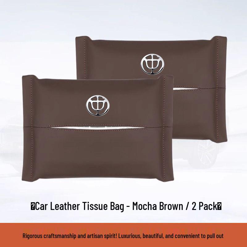 Zhonghua Junjie FRV H320 V7 Car Headrest Leather Tissue Box Pouch
