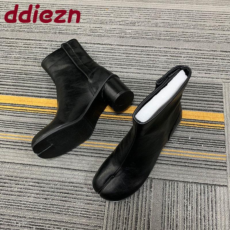 Fashion Fashion Strange Toe Women Ankle Boots With Round Heels Shoes Female Slip On Footwear Ladies Short Modern Boots Shoes Pumps lady
