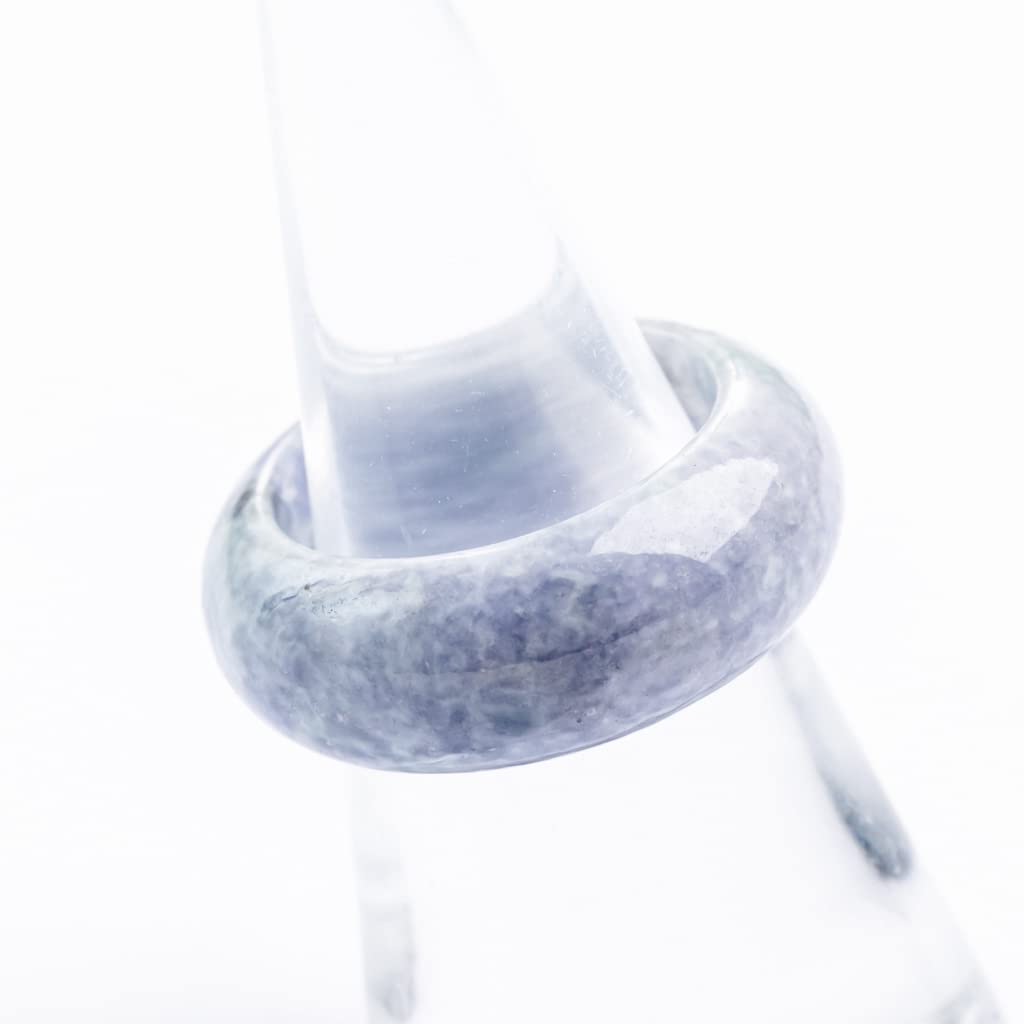 Size 10 Itoigawa Natural Jadeite Lavender Hollow Japanese National Jomon Power Stone Jadeite Workshop Special Paulownia Wood Quality Certificate