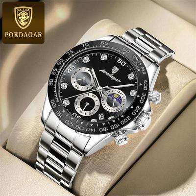 New TOP Brand Luxury Men's Watch With Box Waterproof Luminous Multifunctional Men's Quartz Watches