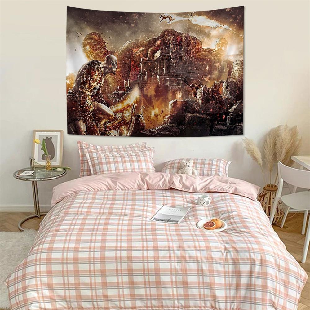

God Of War Colorful Tapestry Wall Hanging Bohemian Wall Tapestries Mandala Wall Art Decor 74x94cm(29x37in)