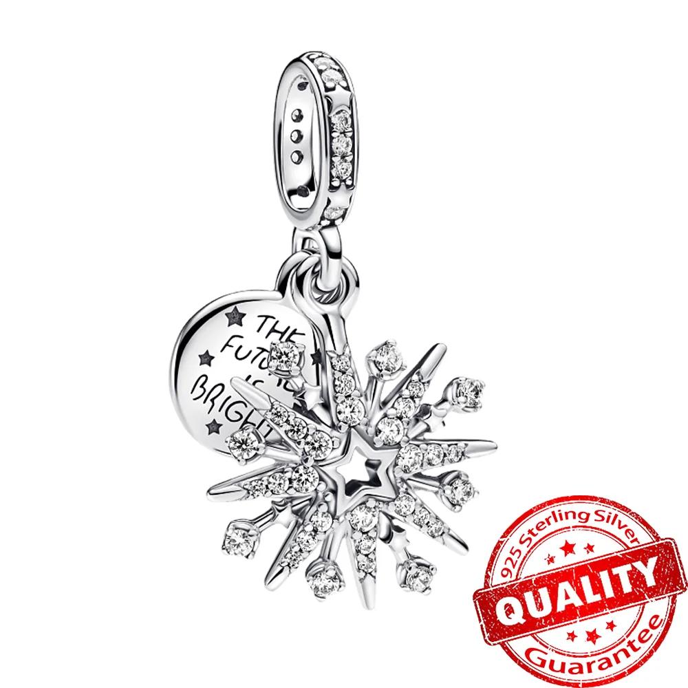 Classics Copper Skiing Penguin Charms Fit Original Bracelets Necklaces Geometric Snowflake Beads Jewelry Diy Gift