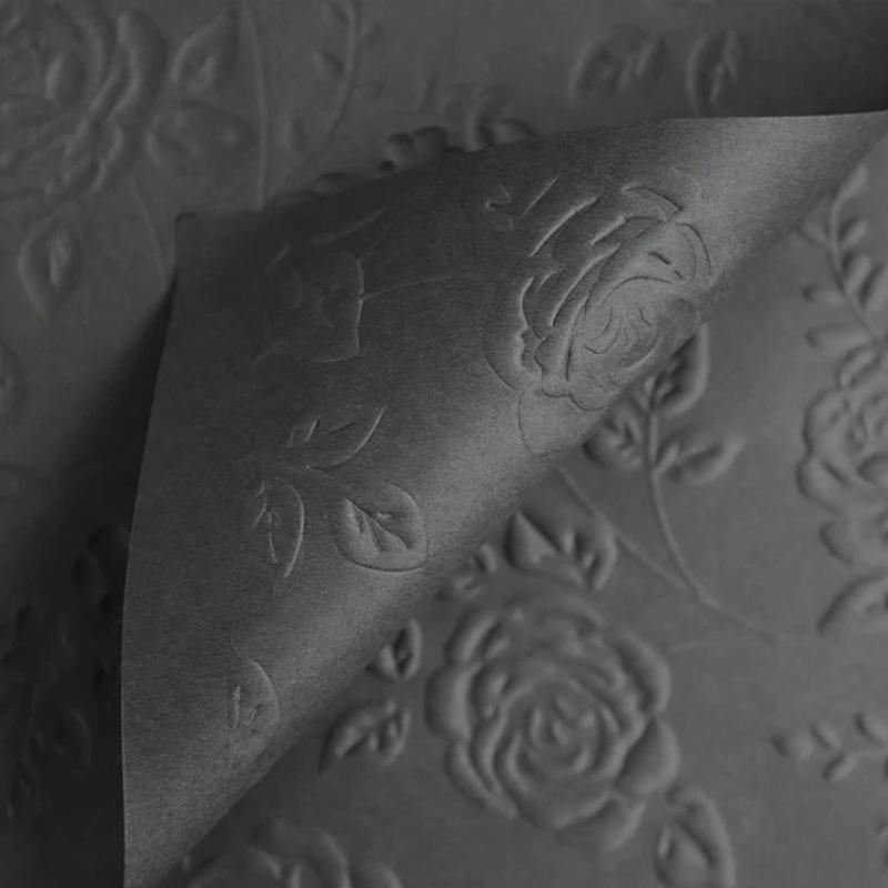 10pcs 58*58cm Art Paper Waterproof Flower Waterproof 3D Relief Art Paper Flower Valentine's Day Gift Packaging Kraft Papers Flower Shops Materials