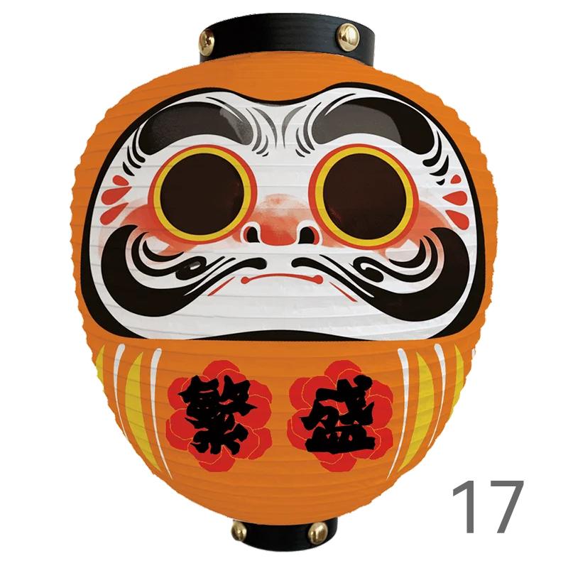 Japanese Style Cartoon Wish Dharma Hanging Lantern Japan Mascot Daruma Sushi Pub Bistro Restaurant Izakaya Decor Lantern