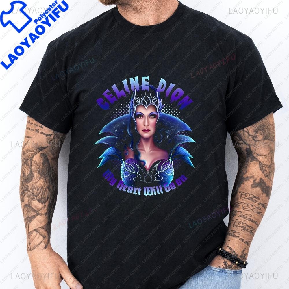 Celine Dion Vintage Print T-shirt - A Trendy Short-sleeved Shirt Suitable for Both Men and Women with A Neutral Style Pattern