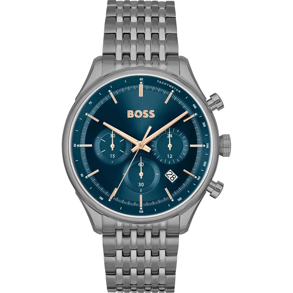 BOSS Gregor Blue Grey Stainless Steel Men s Quartz Watch 1514083 синий