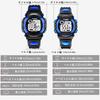 Boys' Student Digital Watch, Sports Type, Water Resistant, Multi-function (Alarm/Stopwatch/Night Light), Digital Display, 2 Sizes (Large/Small), 2