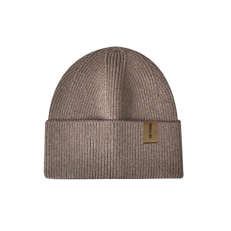 

[HEYANN] knit hat Thick ribbed watch cap unisex Cold protection snowboarding snowboarding cap (coffee)