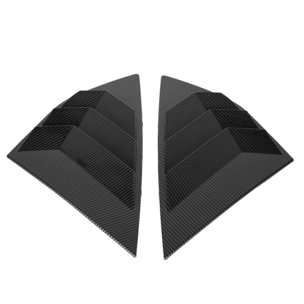 Carbon Fiber Style Rear Window Louver Shutter Vent Fits for Ford Focus ST RS MK3