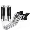 Aluminum Motorcycle Handlebar Grips Brake Clutch Levers Lever Extensions Kawasaki Yamaha Ducati CFMOTO