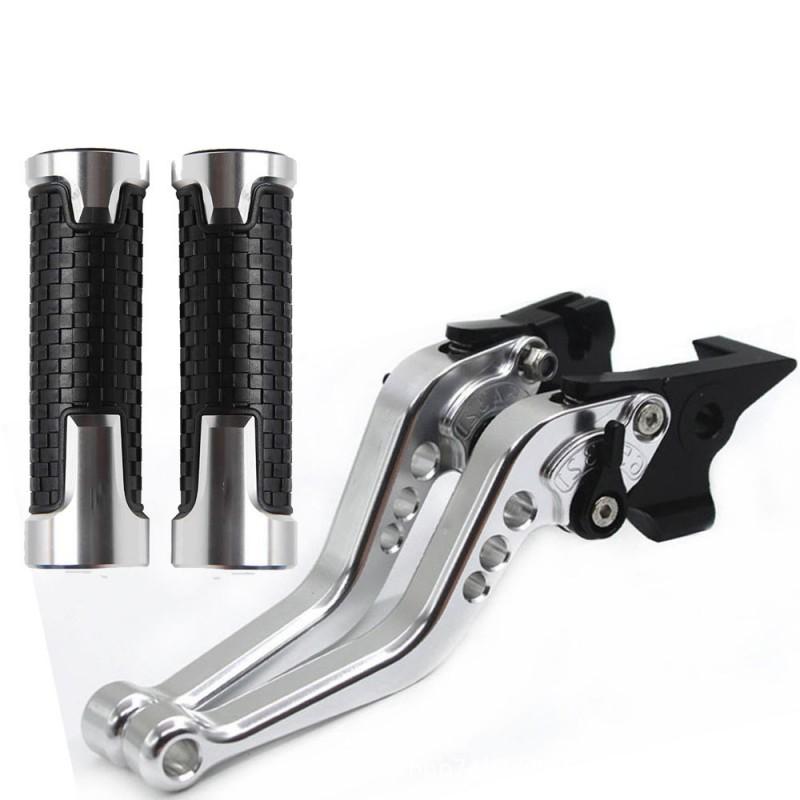 Aluminum Motorcycle Handlebar Grips Brake Clutch Levers Lever Extensions Kawasaki Yamaha Ducati CFMOTO
