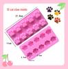 Cartoon Cat Paw Silicone Cake Mold - Food Grade, Creative Mooncake & Jelly Tray