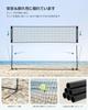 SONGMICS Portable Badminton 3m Adjustable Height with Carrying for Competitive Park or Backyard Play Net, Wide, (1.07m-1.55m), Bag, Training,