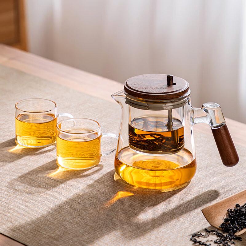 ZISIZ Glass Elegant Tea Maker Teapot