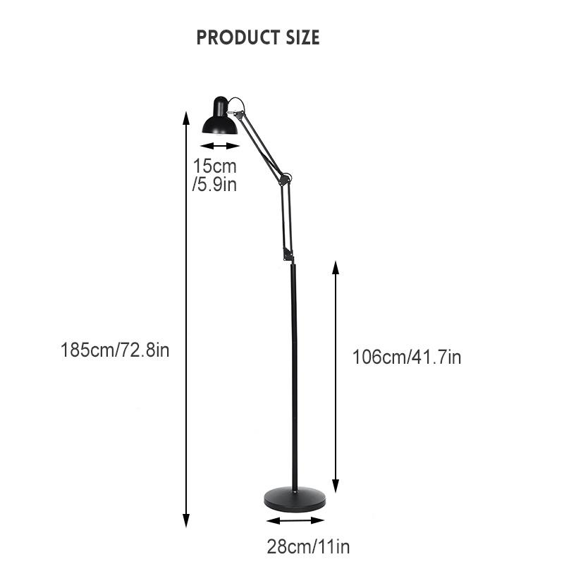 40w 220V Floor Lamp Flexible Multi-function Dimmable Standing Light