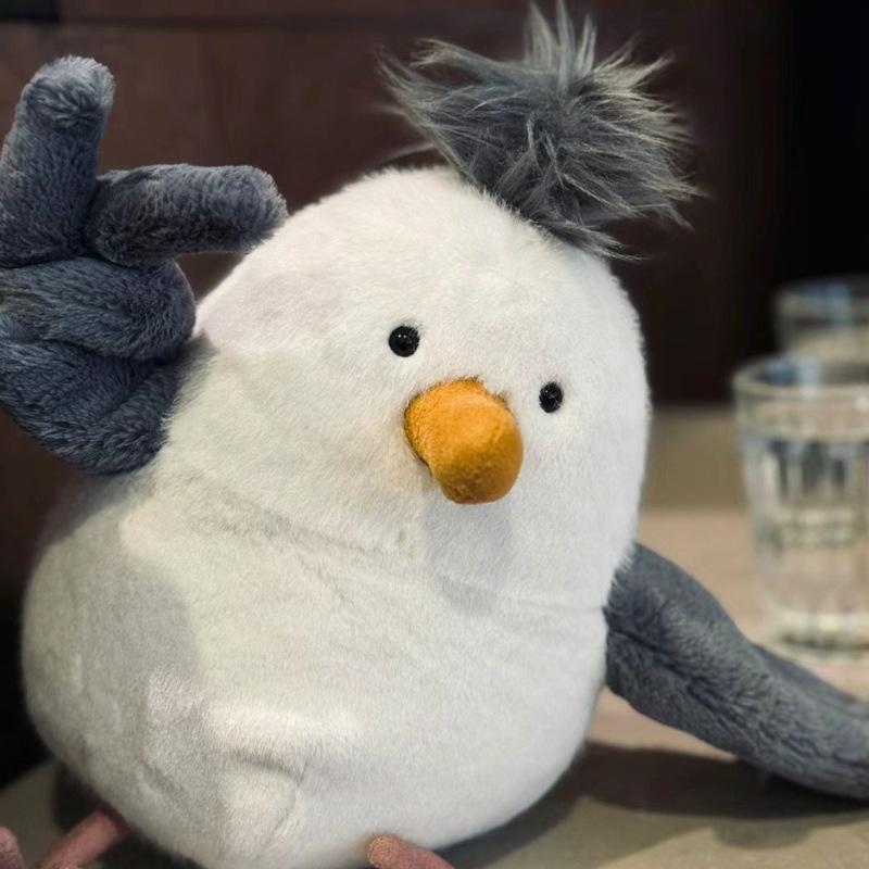 Chipper Seagull Doll Plush Toy Fried Little Seagull Soothing Ragdoll Girl Doll Emotional Doll