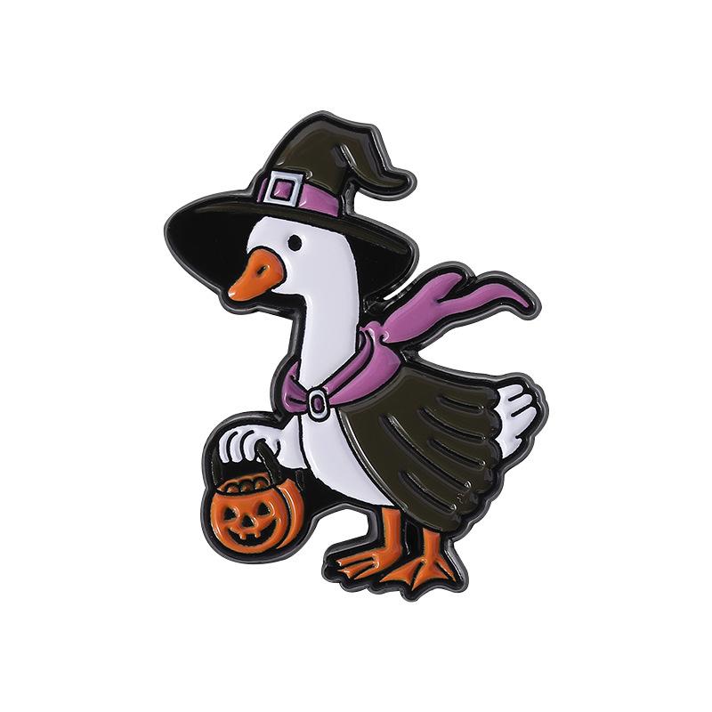 Cute animal duckling yellow duck set brooch metal badge clothing accessories collar pin