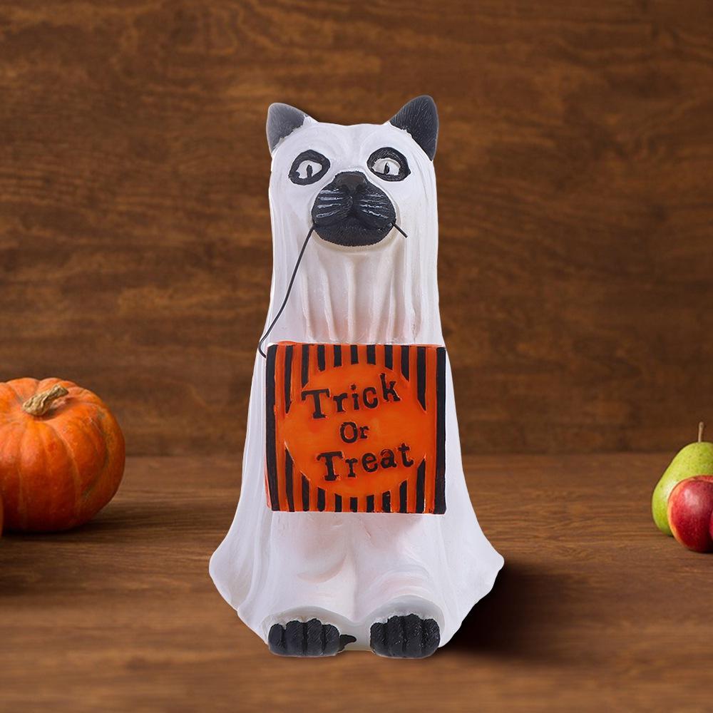 Cat Sweets Holder Dog Snack Storage Props Decoration Halloween Dog Elf Candy Bowl  Party