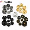 50 Sets Meetee 8-30mm Leder Druckknöpfe Metall Druckknöpfe für Kleidung Schuhe Unsichtbarer Verschluss Bekleidungszubehör