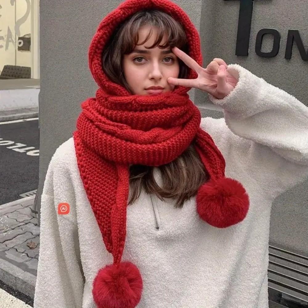 Neck Warmer Women Hooded Scarf Twist Cycling Balaclavas Hat Fashion Neckerchief  Outdoor