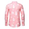 Men Casual Snowflakes Christmas Deer Printed Christmas Shirt Top Blouse