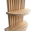 Scaffale da Parete in Legno a Doppio Strato Stile Boho Chic per Ambienti Domestici Eleganti