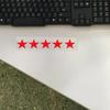 Reflective Car Stickers Five Star Decorative Auto Window Body Vinyl Decals Cover Scratches Waterproof Motorcycle Fuel Tank Trim