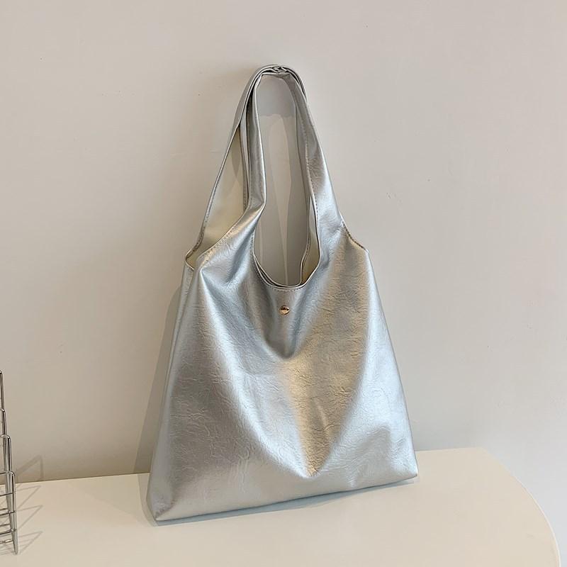 American Retro College Style Large-Capacity Bag Women'S Autumn And Winter Maillard Relaxation Shoulder Tote Bag