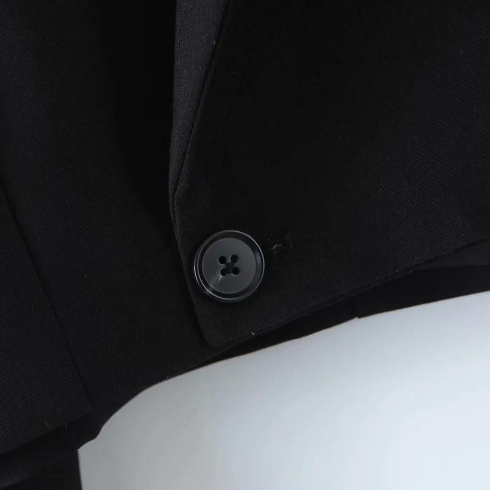 Women's Retro Street Style Suit Jacket & High-Waisted Irregular Midi Slim Skirt Set