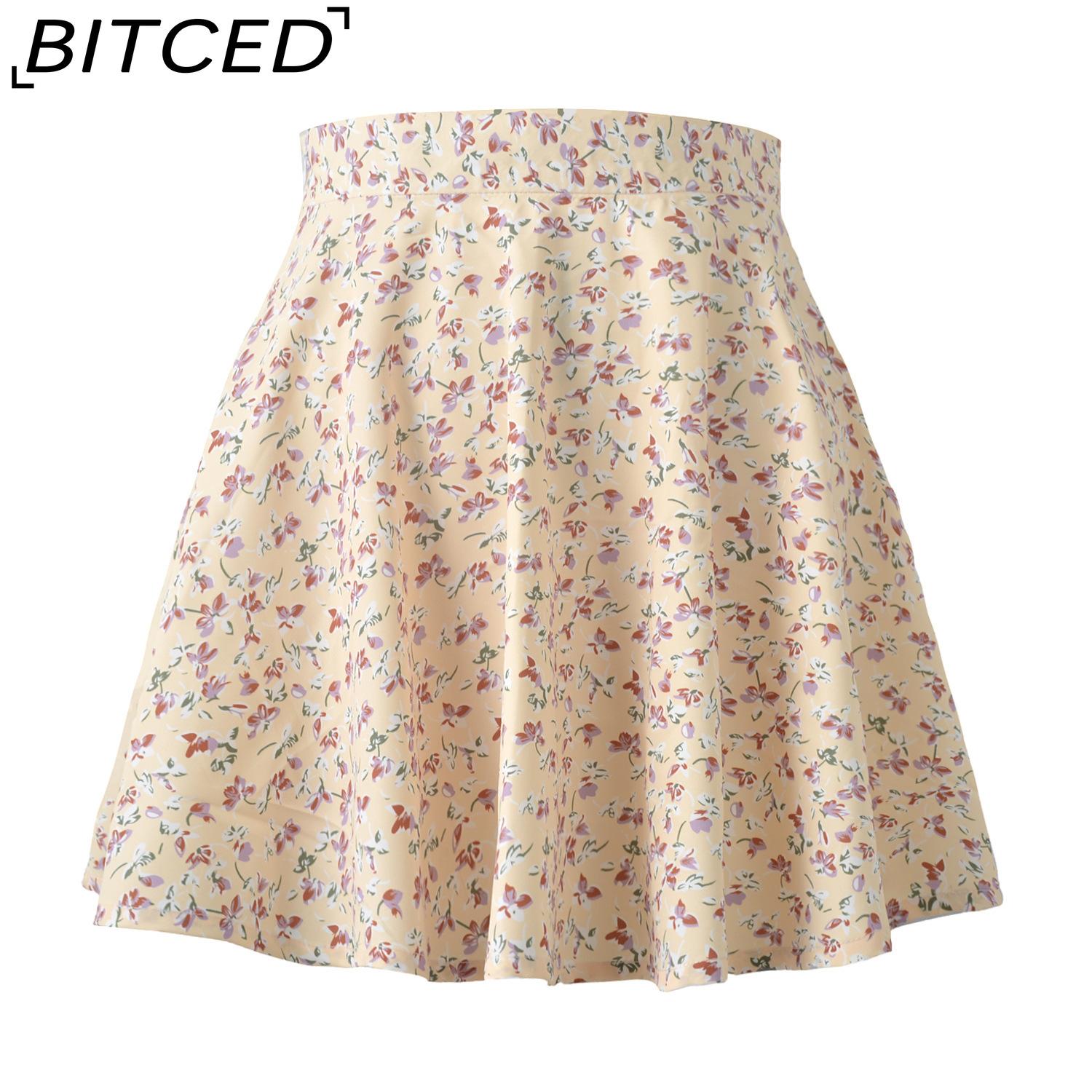 

Женская модная повседневная летняя весенняя юбка BITCED XL бежевый