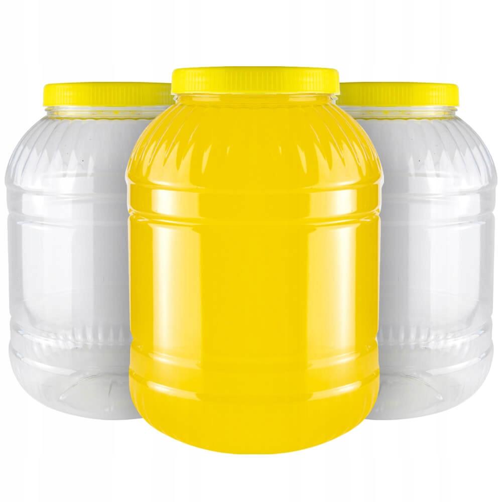 5x Behälter GLAS 5l Kunststoff MULTIFUNKTIONALE Gläser Für Liköre Lebensmittel