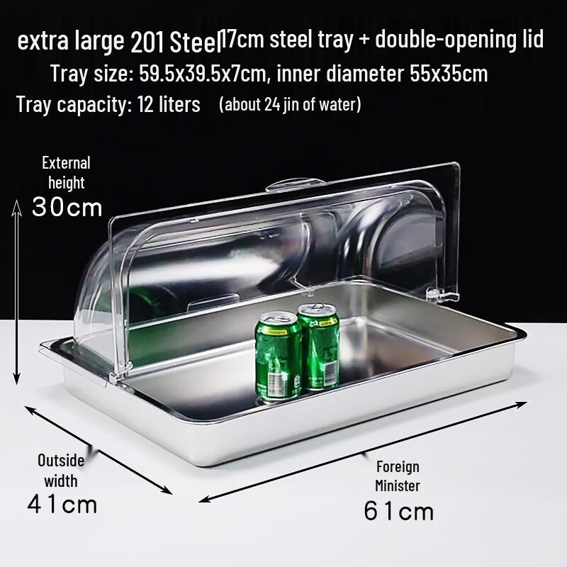 Food-Grade Buffet Display Tray with Lid