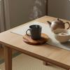Wooden Pad HeatResistant Round Heat AntiScald Heated Dish Stand for Dining Table,