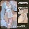 Japanese cute sexy underwear sweet beautiful woman servant uniform sauce pure lust bunny print and wind nightgown bow