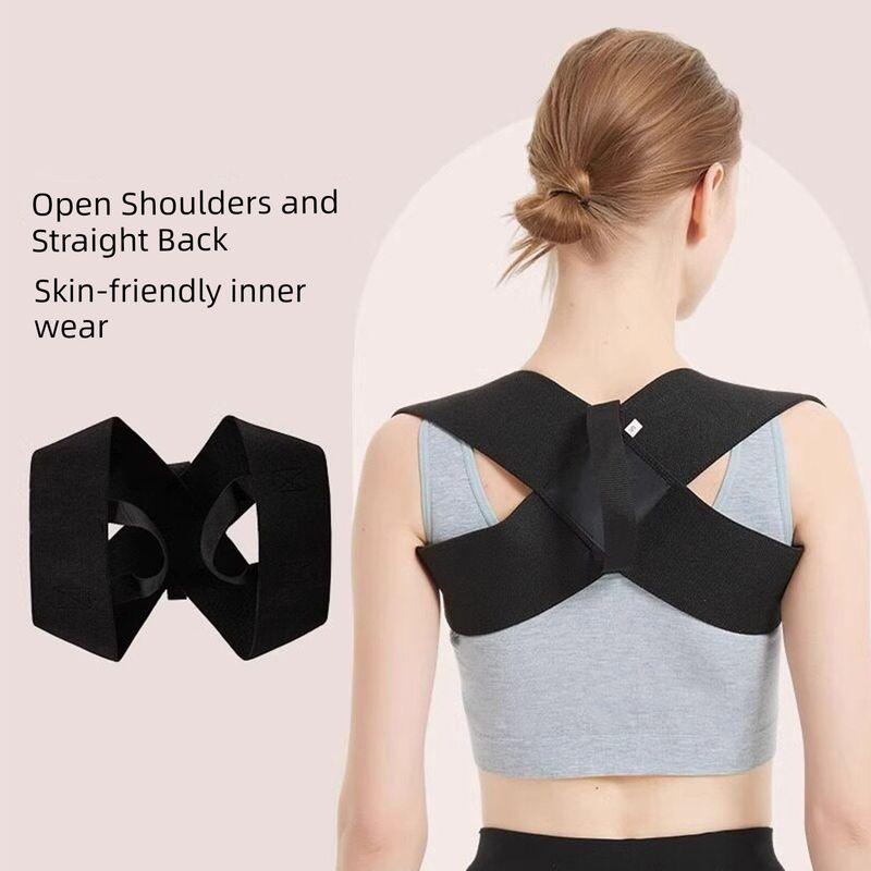 

[Secrets of Models] Improve Shoulder and Neck Posture Kyphotone Back Straightener Posture Correction Belt Correct Handy Gadget One Piece [Strong Stretch] XXL