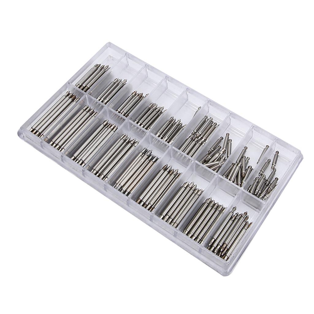 270pcs  Box 1.8mm Professional Watch Band Spring Bars Strap Link Pins Repair Accessory