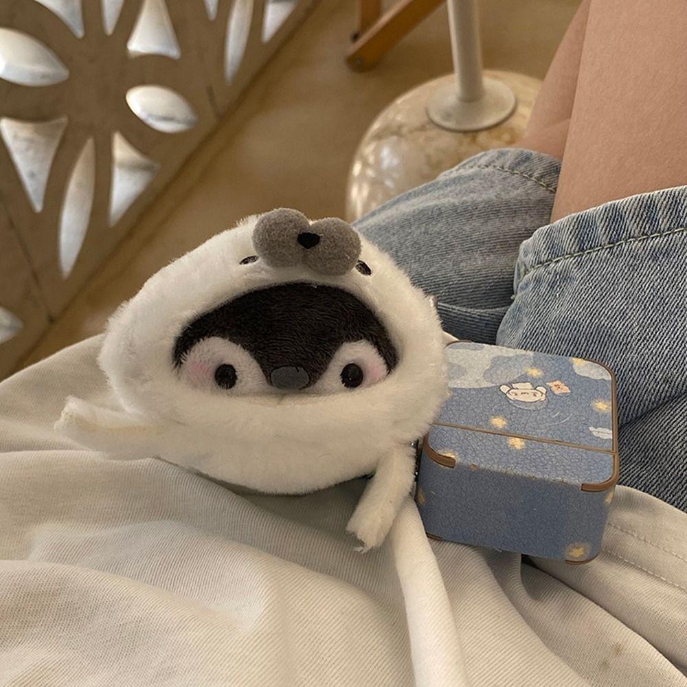 Cute Plush Positive Energy Penguin Pendant Cartoon Hanging Ornament Penguin Doll Keychain Bag Pendant Bag Accessories