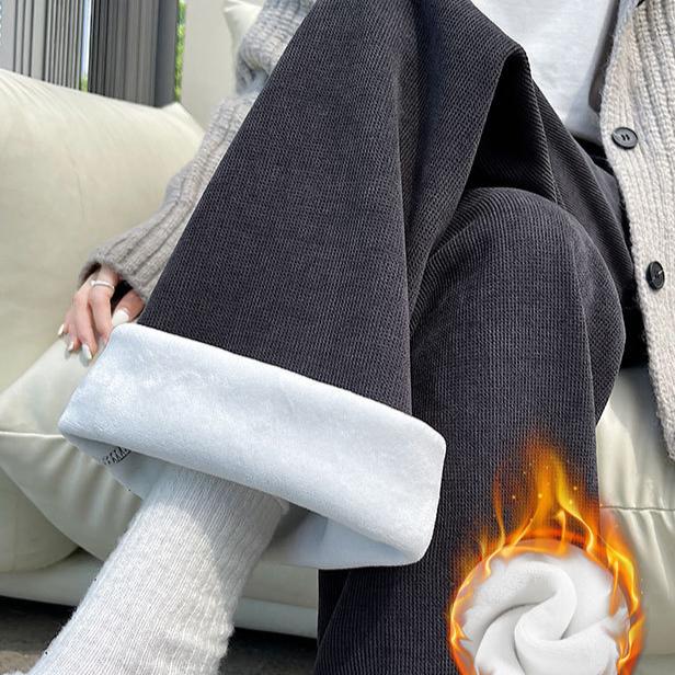 

Женские теплые джоггеры с флисовой подкладкой на осень и зиму, однотонные спортивные штаны на кулиске, незаменимые для улицы осенью/зимой 3XL темно-серого