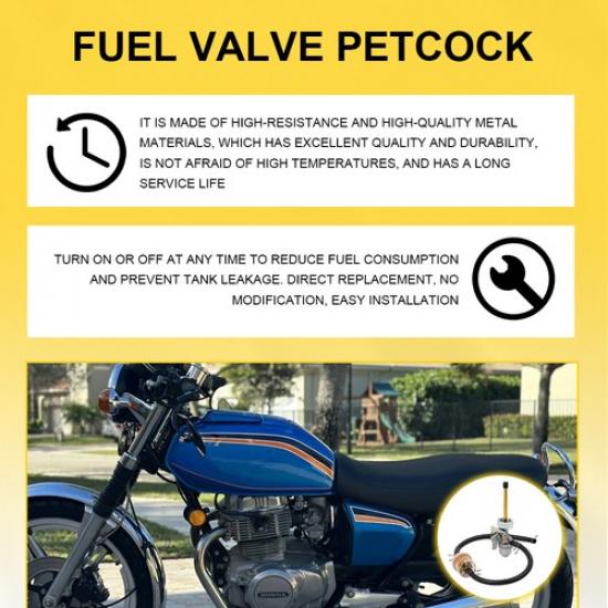Gas Tank Fuel Valve Petcock Fit 1979-1981 Honda CM400A CM400E XL250S CM400T
