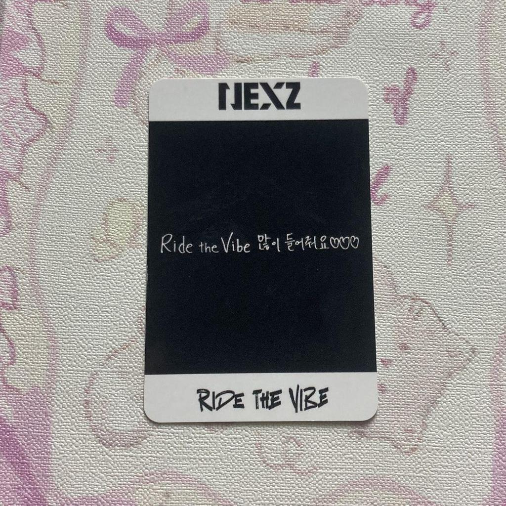 [USED] Hui NEXZ Ride the Vibe 2nd week Sanok Trading Card Korea