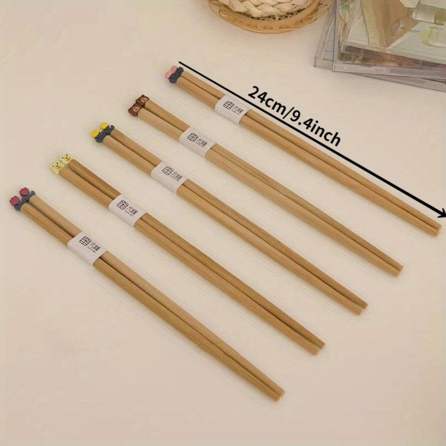 1 pár hůlek Ins Wind Lovely Tulip Praktické bambusové hůlky Hůlky pro pár rodinných banketů