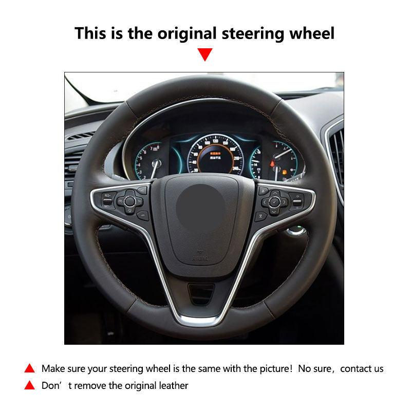 Car Interior Accessories Steering Wheel For Buick Regal Opel ignia 2014 2015 Microfiber Leather Cover Trim