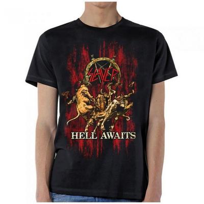 Slayer Unisex-Erwachsene Hell Awaits T-Shirt