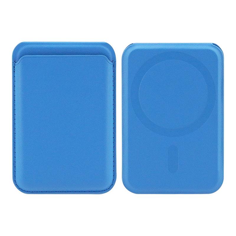 Apple MagSafe Magnetisk korthållare & Justerbart stativ - PU-läder ID-hållare för 15 Pro