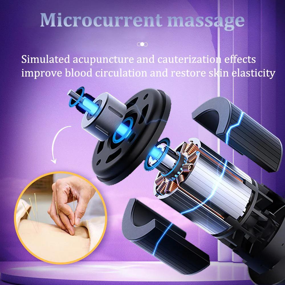 Eletric Guahsa Massager Meridian Massage Brush Lymphatic Drainage Machine Heating Microcurrent Body Back Massager Anti Cellulit