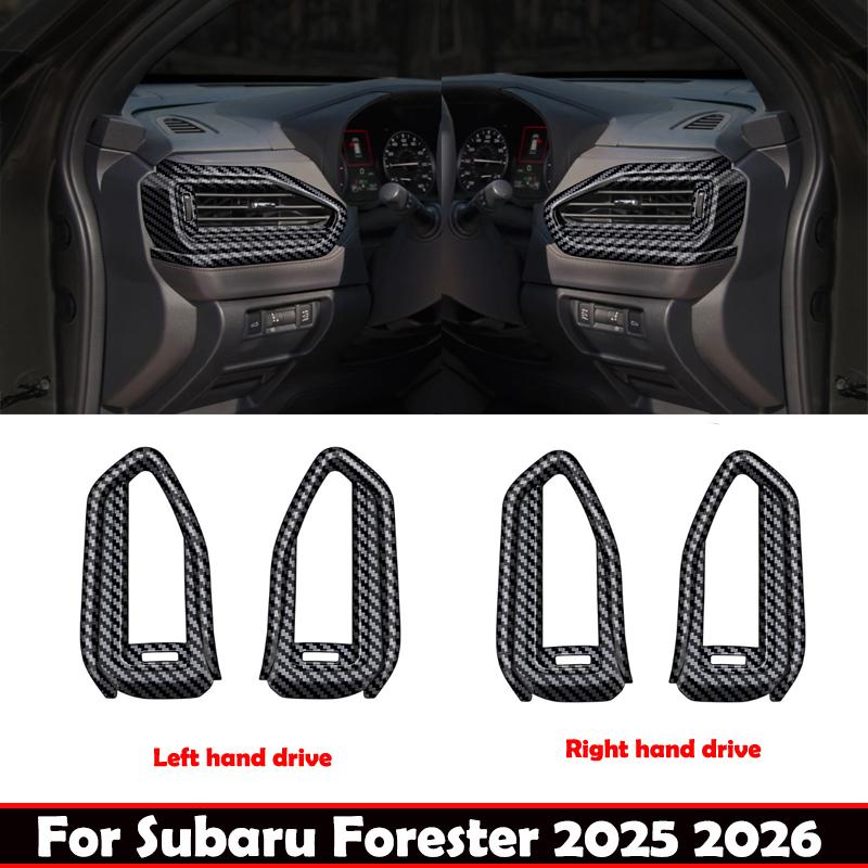 LHD RHD For Subaru Forester 2025 2026 ABS front dashboard Lower left right air conditions outlet side AC vent cover trim sticker